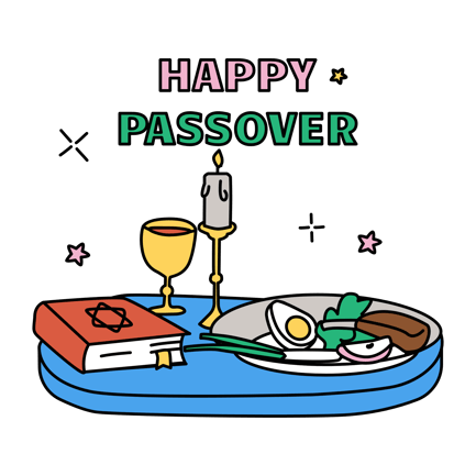 Seder-Tisch für Pessach