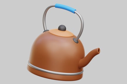 Preview: 3D Stylized Camping Kettle