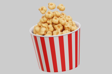 Preview: Stylized Popcorn Bucket For Cinema