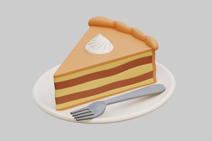 Preview: 3D Pumpkin Pie Slice