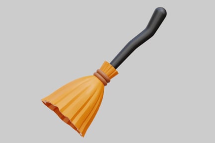 Preview: Witch's Broomstick 3D Model