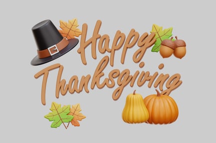 Preview: 3D Happy Thanksgiving Greeting