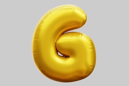 Preview: Golden Letter G Balloon