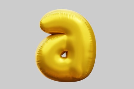 Preview: Golden Letter A Balloon