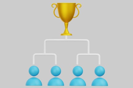 Preview: Tournament Bracket With Gold Trophy