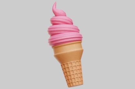 Preview: Strawberry Ice Cream Waffle Cone