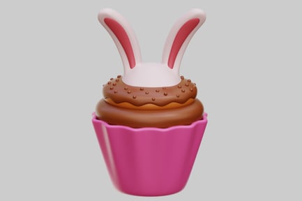 Preview: Easter Bunny Chocolate Cupcake