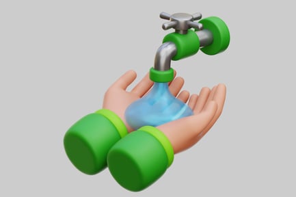 Preview: Wudu Ablution Ritual with Hands And Water Tap