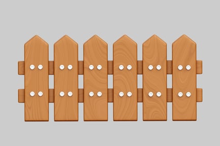 Preview: Brown Wooden Picket Fence