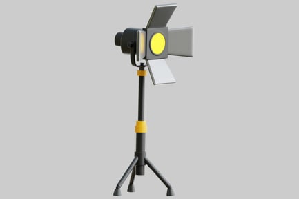 Preview: 3D Professional Studio Spotlight On Tripod