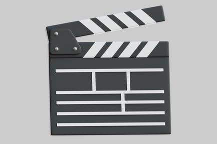 Preview: 3D Movie Clapperboard Film Slate