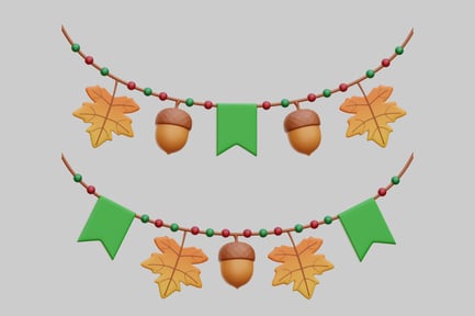 Preview: Autumn Garland Decorations
