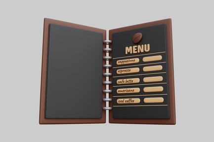 Preview: Coffee Menu Spiral Notebook