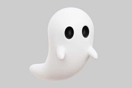 Preview: Cute 3D White Ghost Character