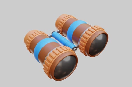 Preview: Stylized 3D Binoculars For Outdoor Exploration