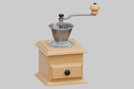 Preview: Vintage Wooden Manual Coffee Grinder