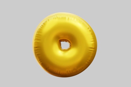Preview: Golden Letter O Balloon