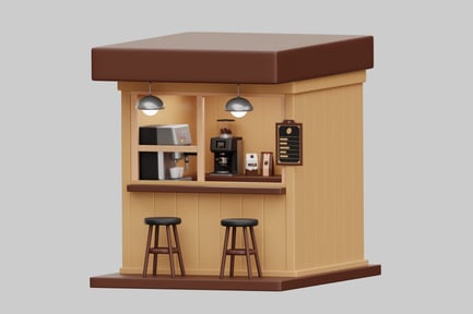 Aperçu: Small Coffee Stand Model