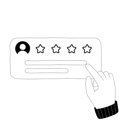 Rating Animation in Line Art Style