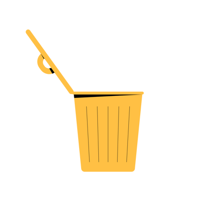 Deleting Images Flat Style Animation