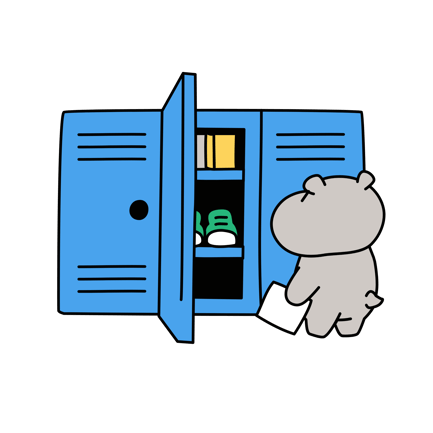 Schließfach der Universität