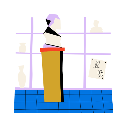 Escritorio de trabajo creativo