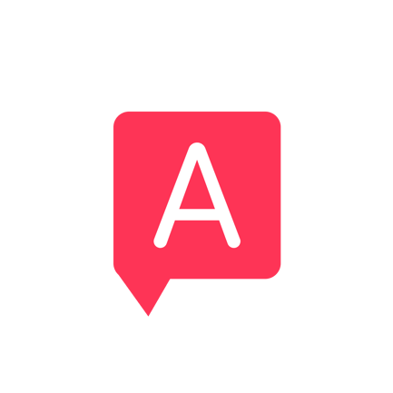 Animated Letter a in a Tag Icon