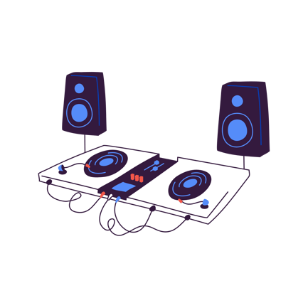 Vinyl-Musik-Setup