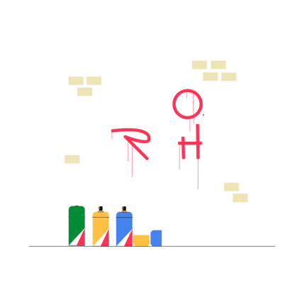 Ilustração de estilo de arte de grafite plano