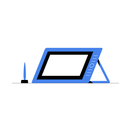 Animation zur digitalen Tablet-Illustration