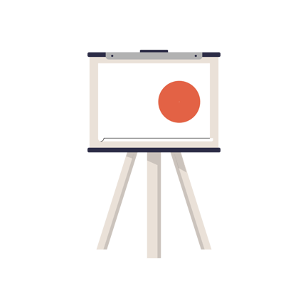 Flip Chart Presentation with Pie Chart Animation