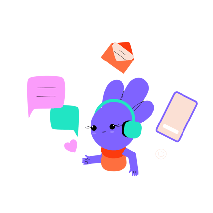 Cute Customer Service Representative Illustration