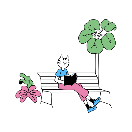 Im Park sitzen