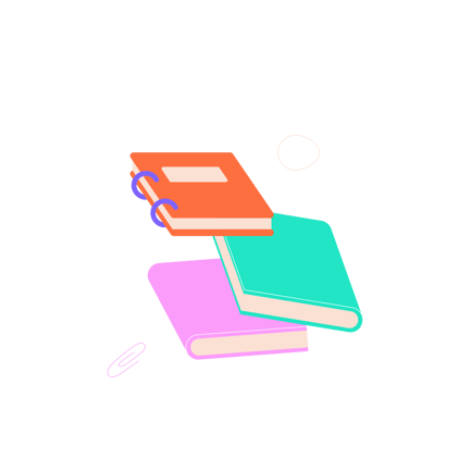 Stack of Books Illustration