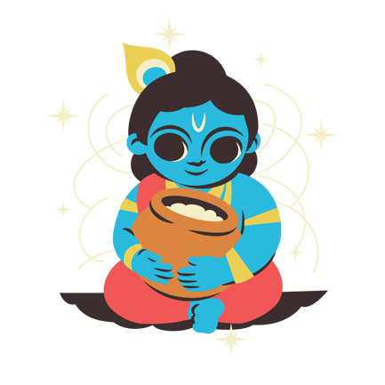 Young Krishna with Butter Pot