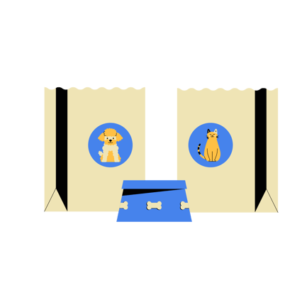 Pet Food Bowl Filling Animation