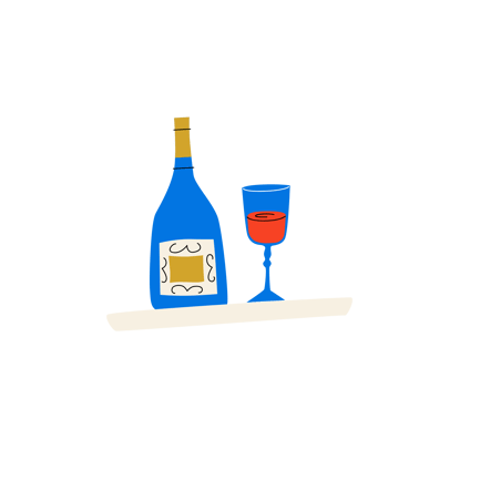 Wine and Glasses