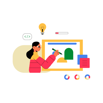 Female Designer Working on a Project