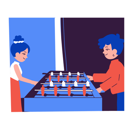 Playing Foosball