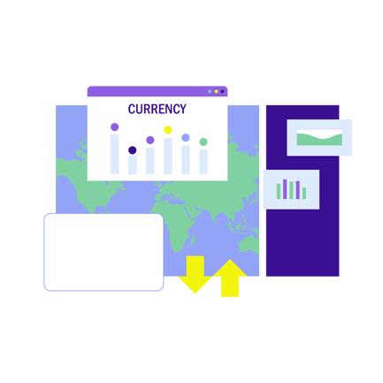 Stock Market Currency Investment Illustration