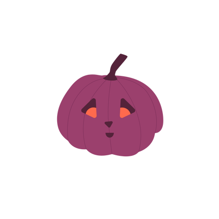 Cartoon Pumpkin Face