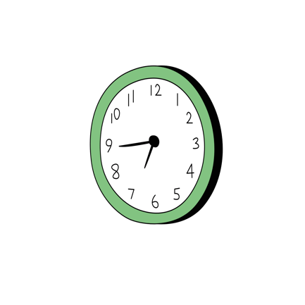 Dynamic Clock Icon for Time Management