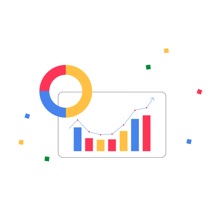 Animated Data Graphs Illustration