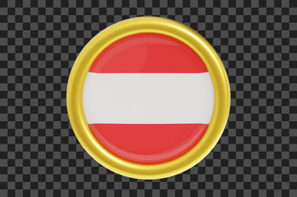 Preview: Austria Flag Emblem