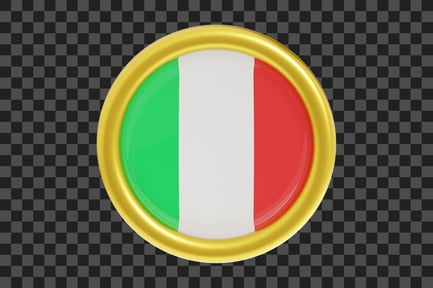 Preview: Italy Flag Emblem
