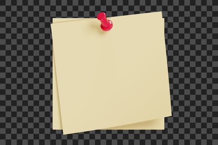 Preview: Note Papers with Push Pin