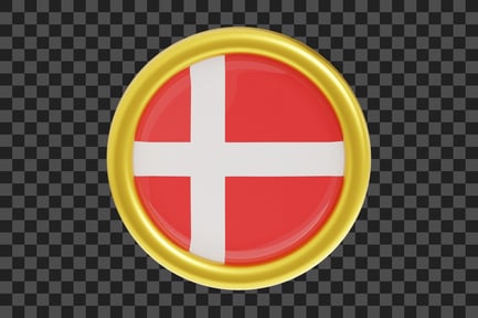 Preview: Denmark Flag Emblem