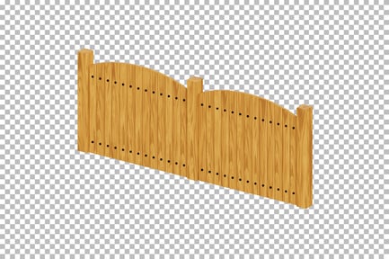 Preview: Arched Wood Fence