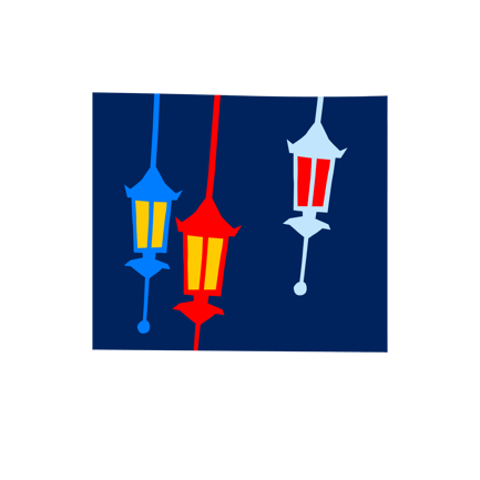 Lanternes suspendues