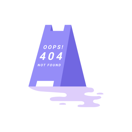 Oops! 404 Error Page Not Found Illustration